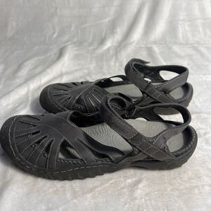 Mary Jane J Sport by Jambu Comfort Sandals Gray Size 9.5 Adjustable‎ Strap Beach